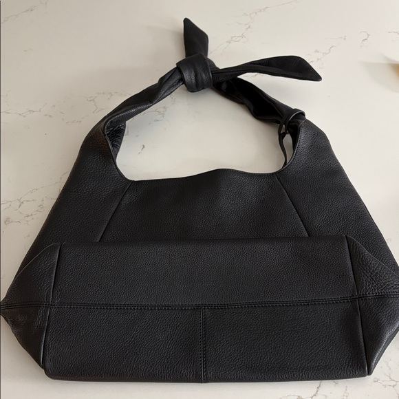 Radley Black Pebbled Leather Knot-Handle Shoulder Bag-new - Picture 5 of 9